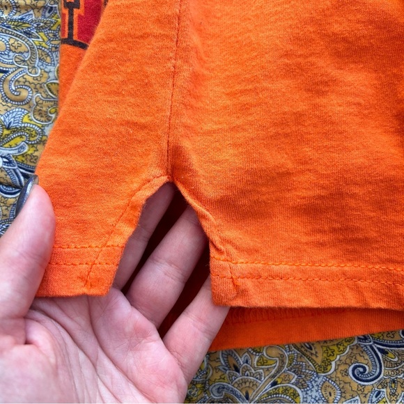 Vintage 1980s Lifeguard Shorts by Exist USA – Bright Orange Gym Shorts - Picture 4 of 10